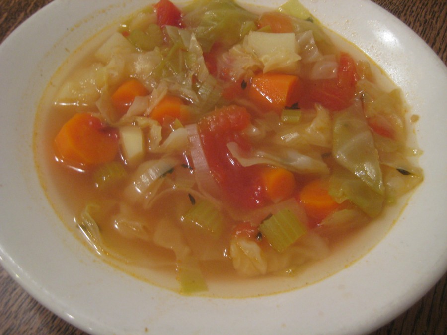 Vegetable+soup+is+the+first+course+at+Basque+family+style+restaurants.