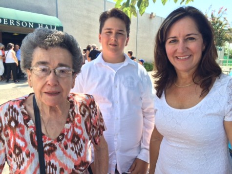 The Berterretche family: Monique Berterretche, grandson Anthony LaFrance and Bernadette Helton