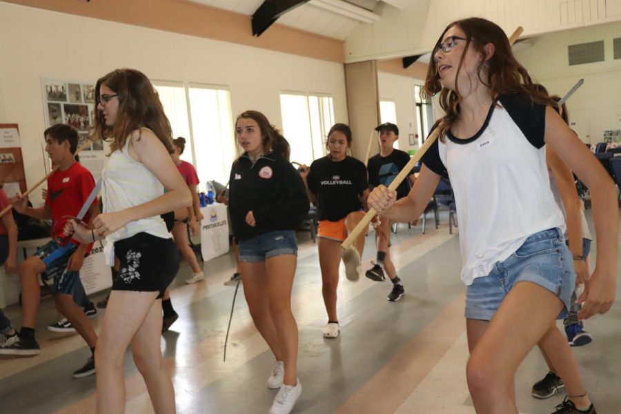 Campers+learn+Basque+dances+for+an+upcoming+performance.