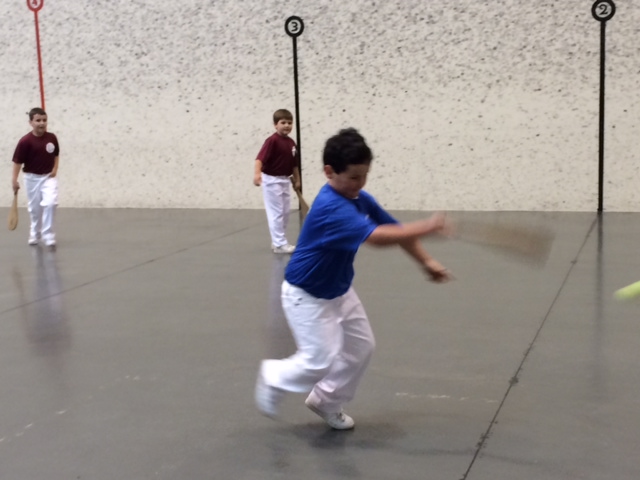 Youngsters+learn+pala+at+the+Basque+Cultural+Center+fronton.