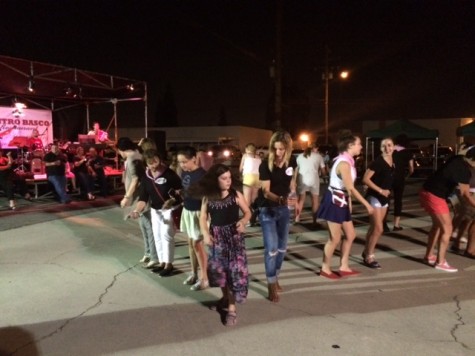 The public enjoyed dancing to music from Basque Country band Holako.