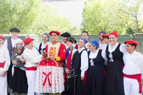 Gauden Bat dancers from Chino, Calif. are proud of their performance at the Folklife Festival.