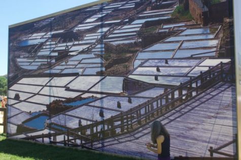 Salt is produced in ponds in the Valley of Añana in Araba.