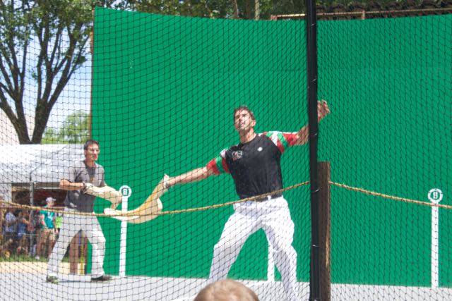 New+England+players+demonstrate+jai+alai.+Riki+Lasa+%28front%29+was+a+professional+jai+alai+player.