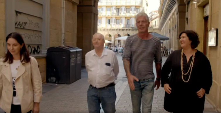 Anthony+Bourdain+in+San+Sebastian%2C+with+Elena+and+Juan+Mari+Arzak+and+Gabriella+Rinelli